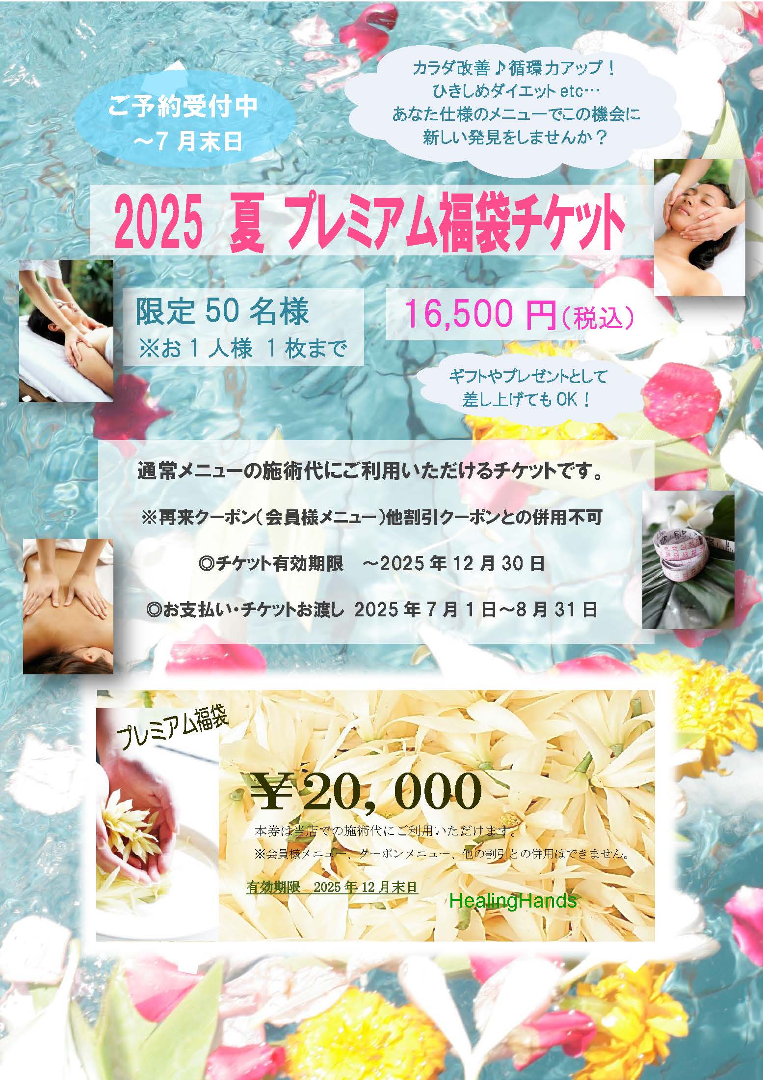 お得な夏のプレミアムチケット